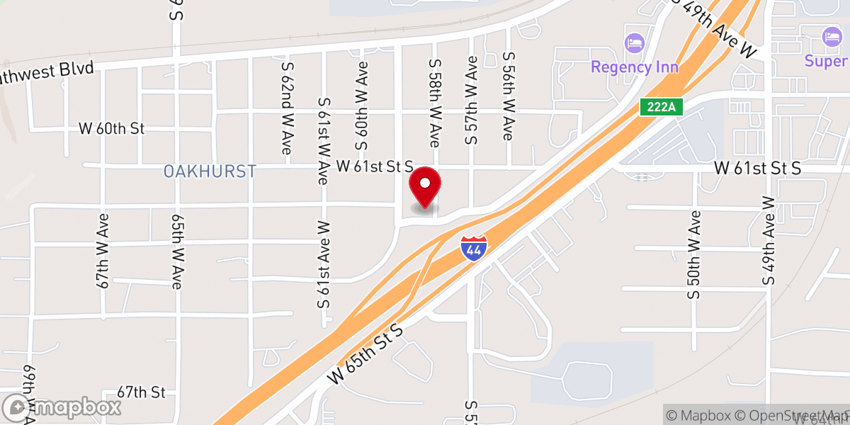 Map showing location of Indian Fellowship Church