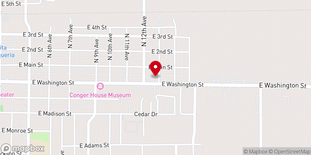 Map showing location of Immanuel Lutheran Church