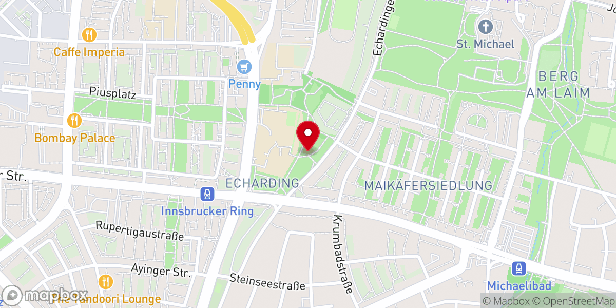 Map showing location of Echardinger Altöttinger-Großmayerkapelle