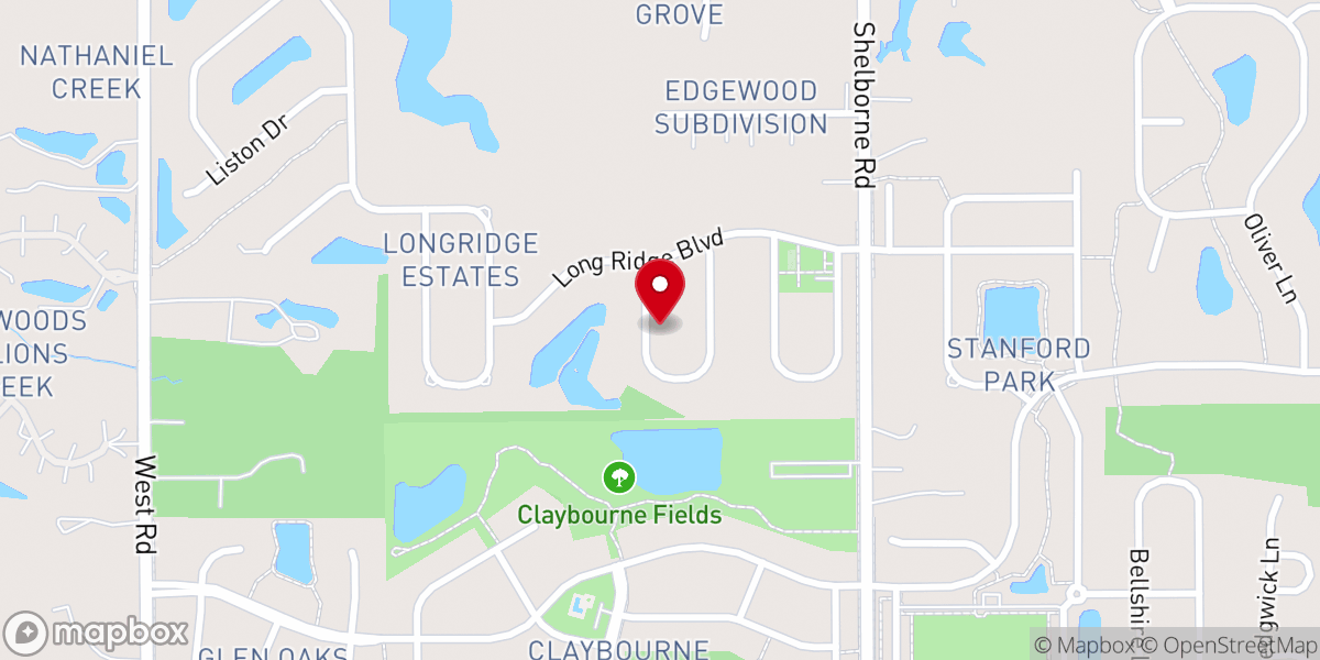 Map showing location of Zionsville Fellowship Church