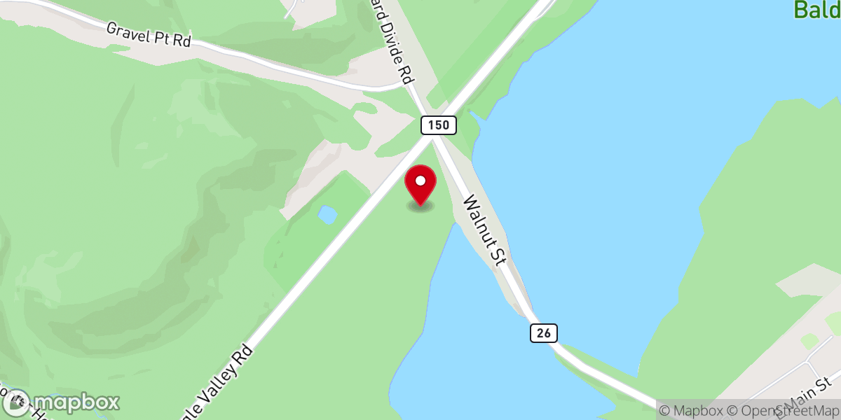 Map showing location of Sylvan Hills Christian Service Camp