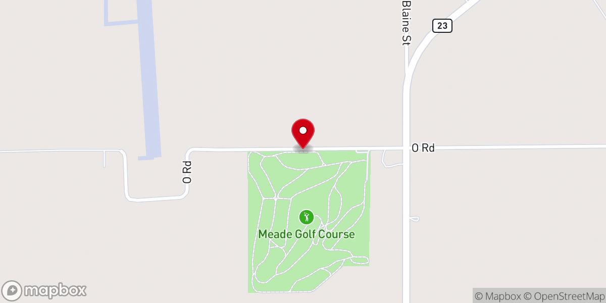Map showing location of Meade County, Kansas