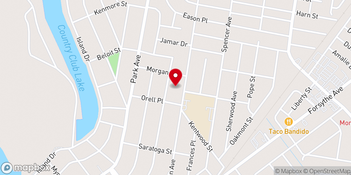 Map showing location of St Paul's United Methodist Church