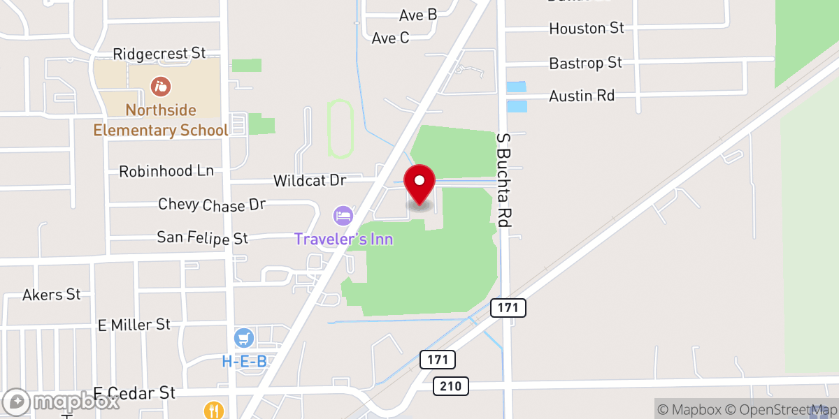 Map showing location of Brazoria County Housing