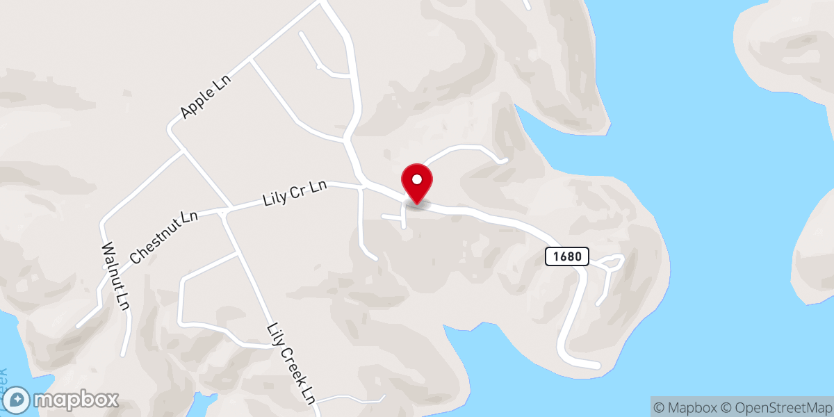 Map showing location of Pleasant Hill Church