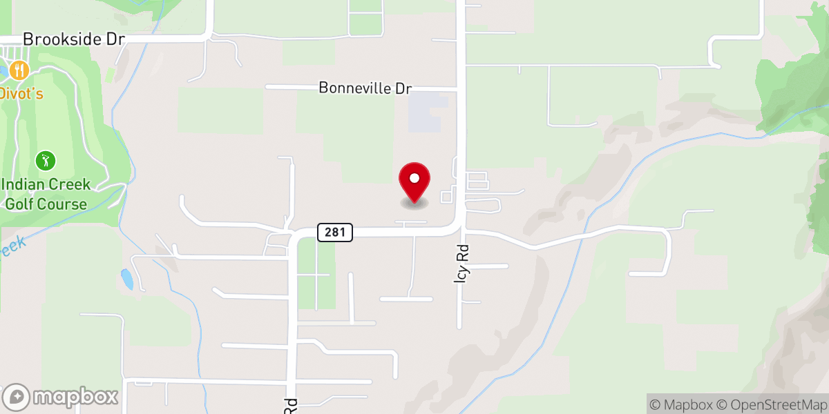 Map showing location of FISH Food Bank