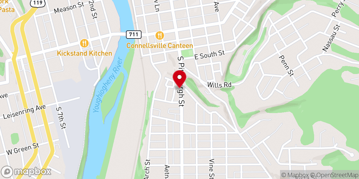 Map showing location of Wesley Church Health Center