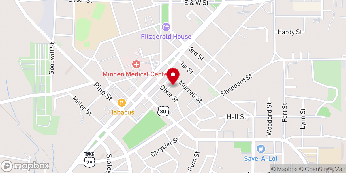 Map showing location of Webster Office-Community Services