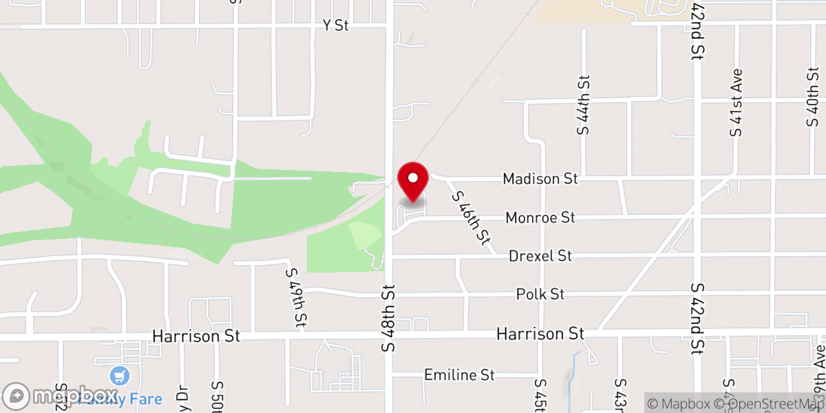 Map showing location of Discovery Presbyterian Church