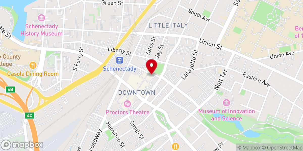 Map showing location of Glorious Church