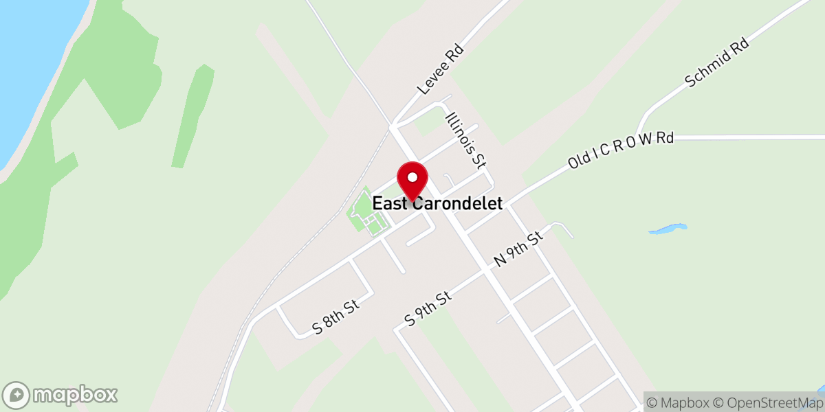 Map showing location of First Baptist Church