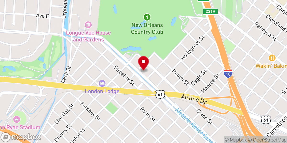 Map showing location of Holly Grove Church of God in Christ