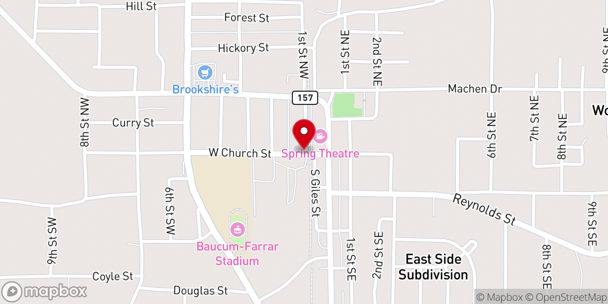Map showing location of Webster Parish Sheriff Office - North Substation