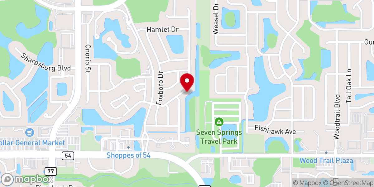 Map showing location of The Well of Life Church