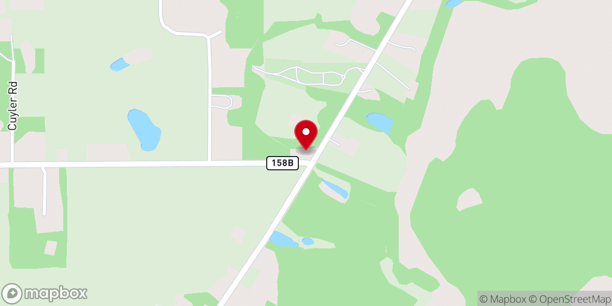 Map showing location of Sardis United Methodist Church