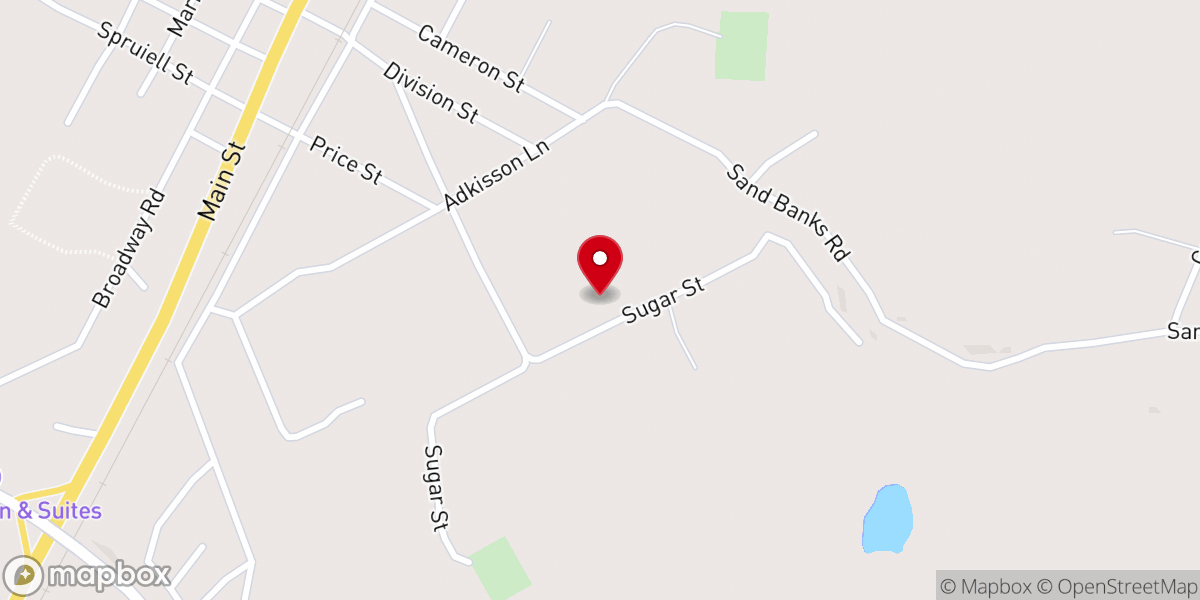 Map showing location of St John Baptist Church