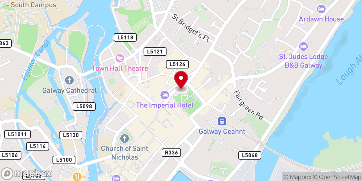 Map showing location of The Browne Doorway