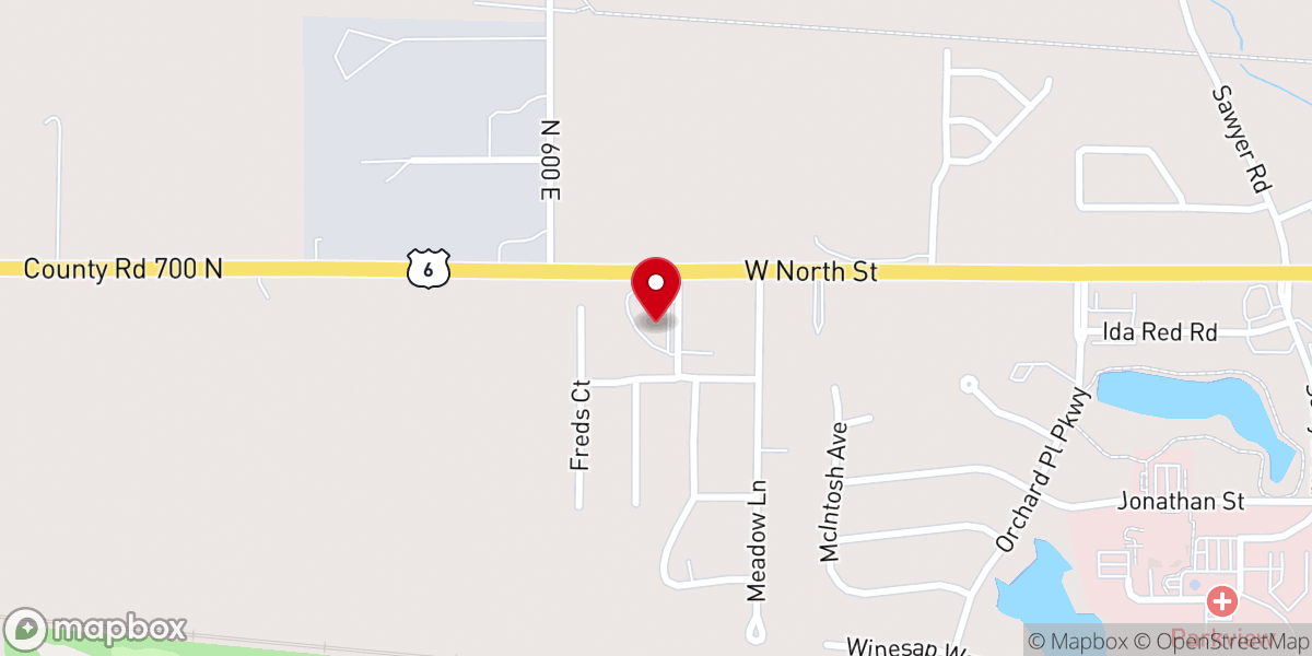 Map showing location of New Life Apostolic Church, Inc