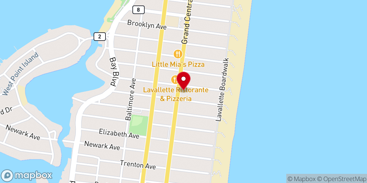 Map showing location of Faith Lutheran Church