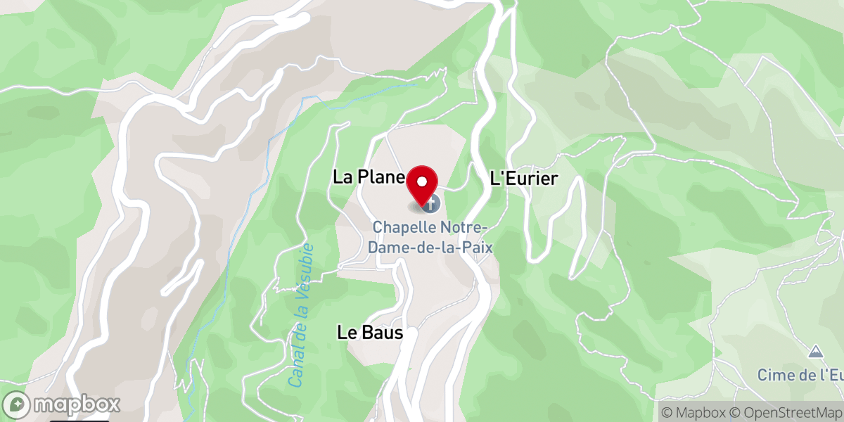 Map showing location of Abbaye Notre-Dame de la Paix