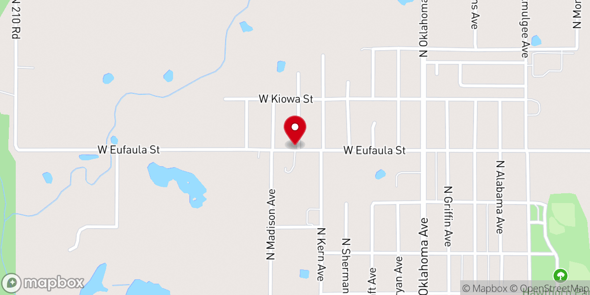 Map showing location of Church of Living God