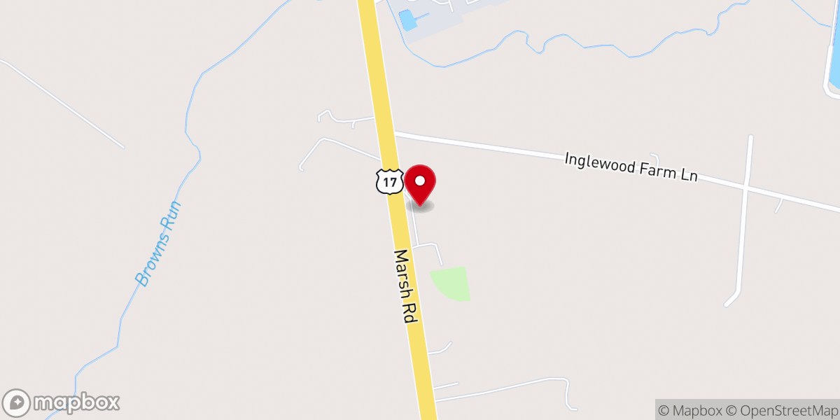 Map showing location of Family Worship Center