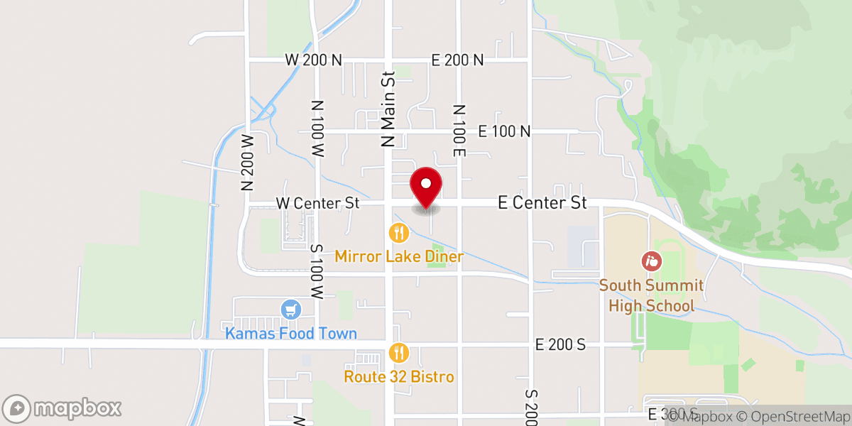 Map showing location of Heber-Kamas Ranger District