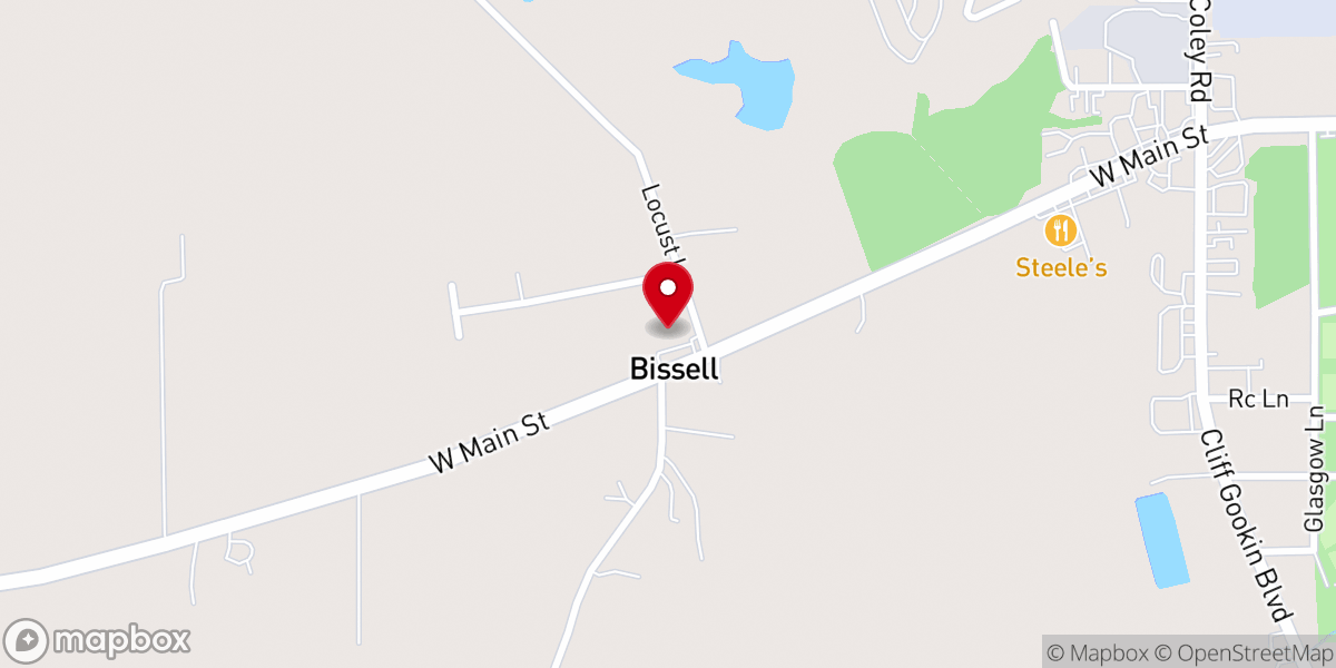 Map showing location of Lee County Baptist Association