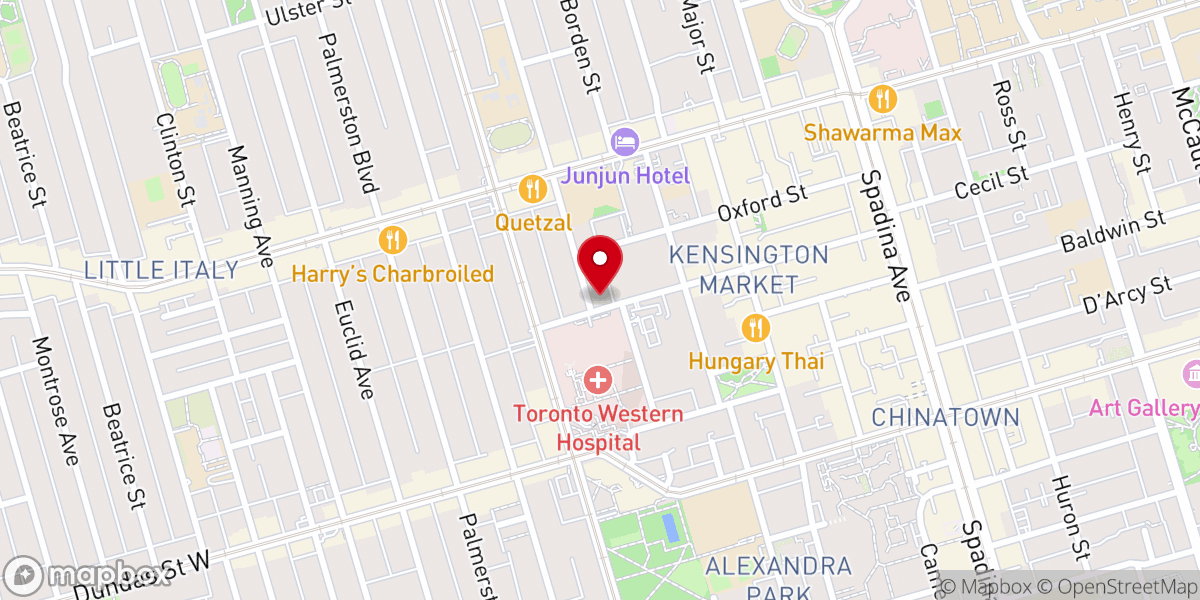 Map showing location of Portugese Evangelical Church