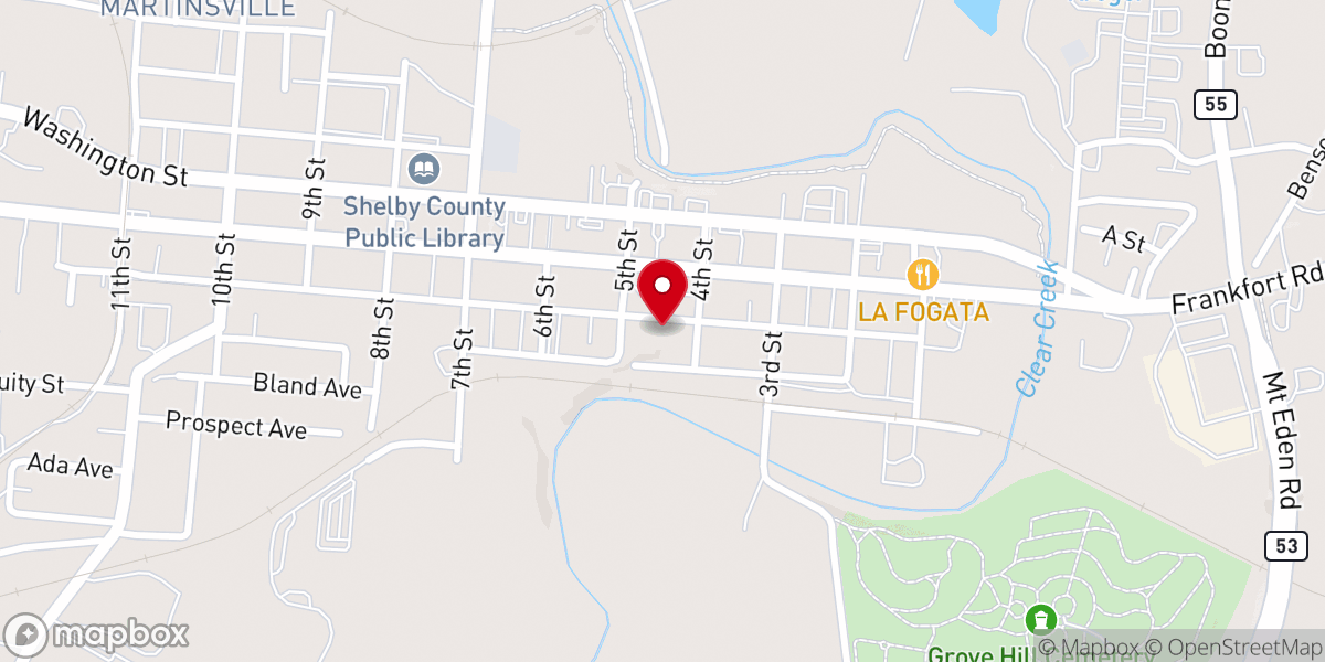 Map showing location of Bethel AME Church