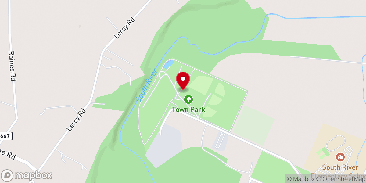 Map showing location of John E Painter Park