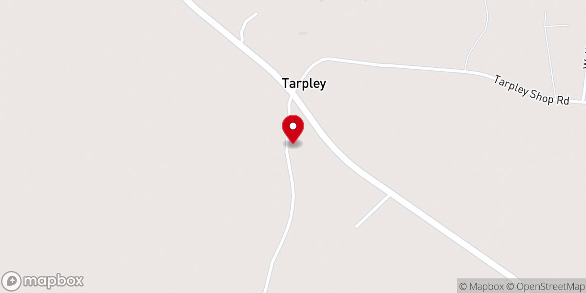Map showing location of Antioch M.B. Church