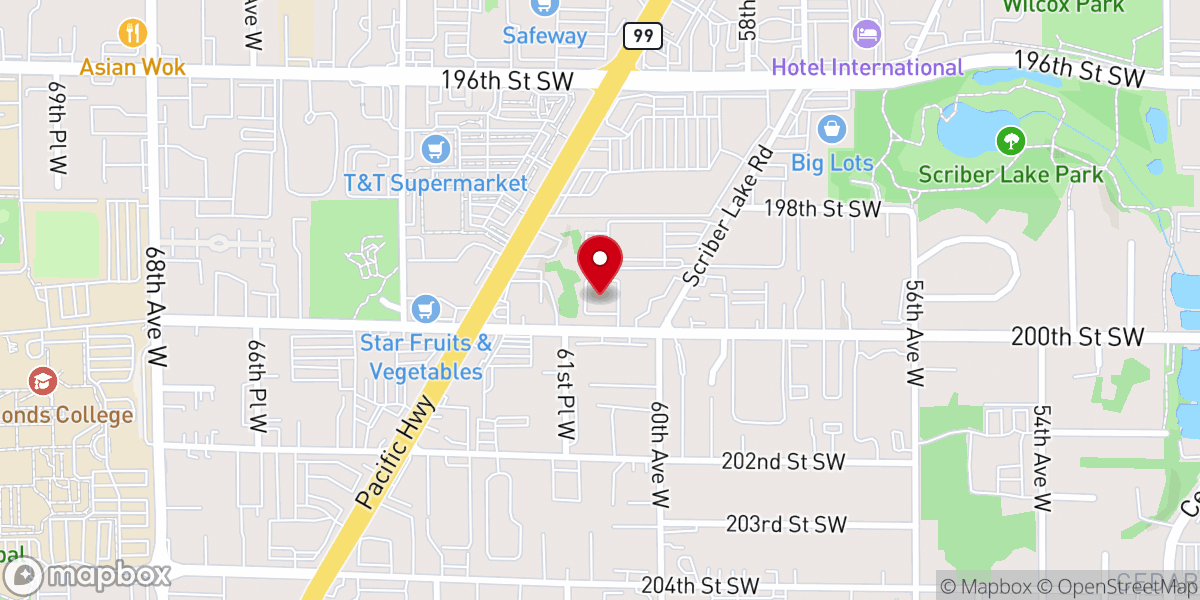 Map showing location of Church of Scientology Mission of Seattle