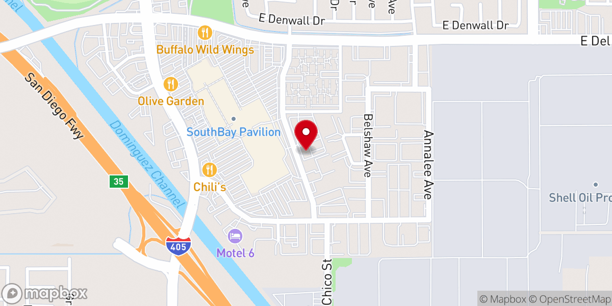 Map showing location of Bread of Life Christian Center