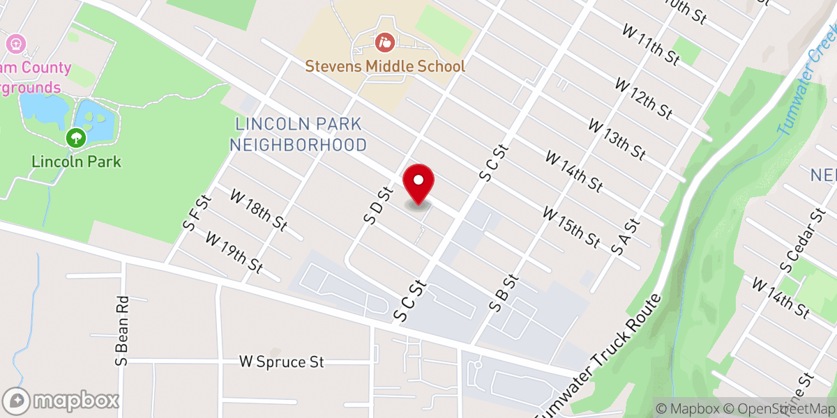 Map showing location of Harbor of Hope Foursquare Church