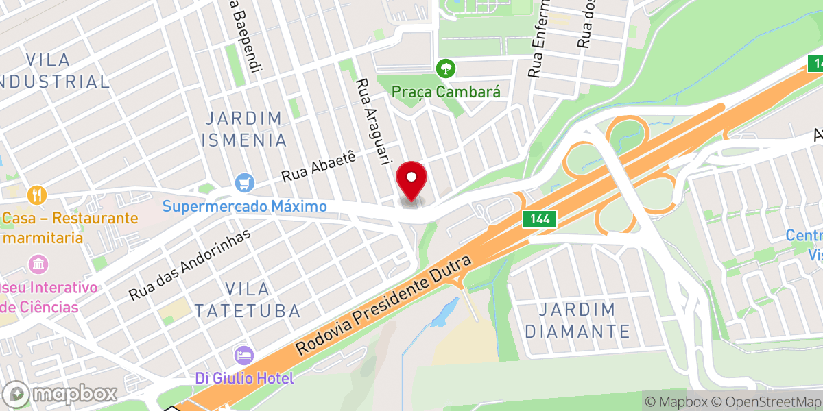 Map showing location of Igreja Batista no Jardim Ismênia
