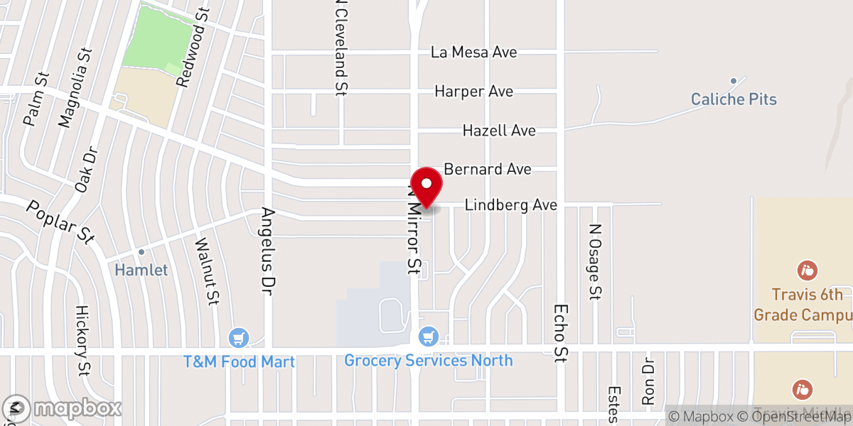 Map showing location of Galilee Church of God in Christ