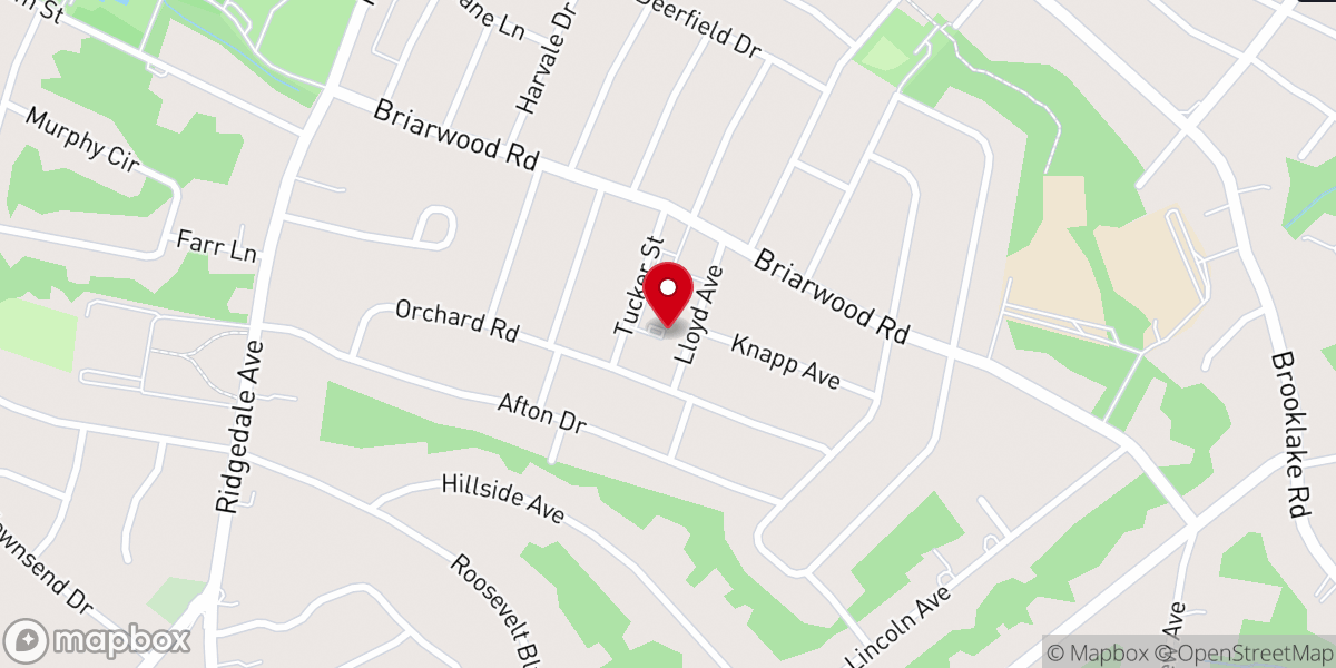 Map showing location of Holy Family Roman Catholic Church