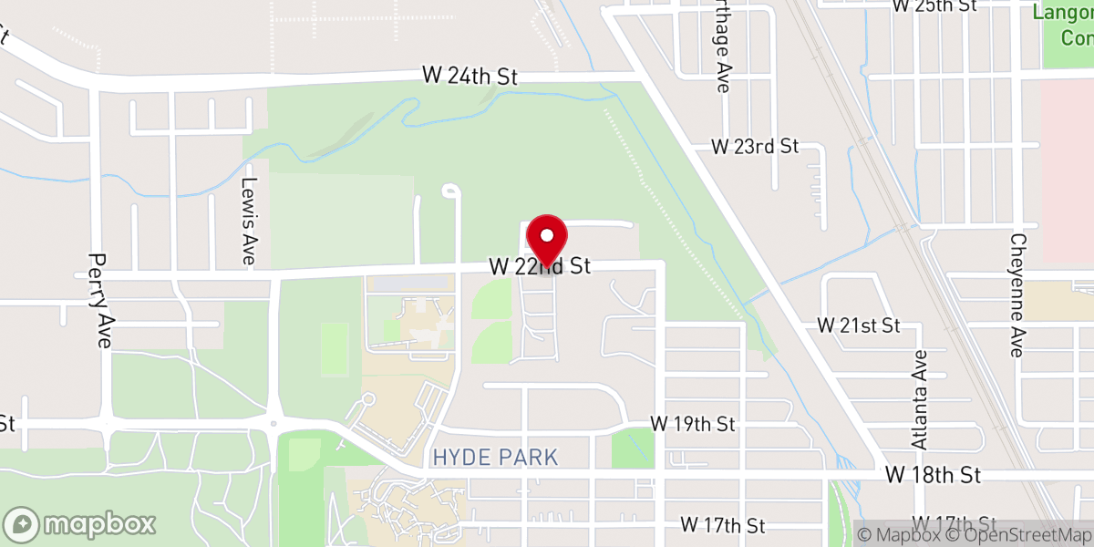 Map showing location of Holy Rosary Catholic Church