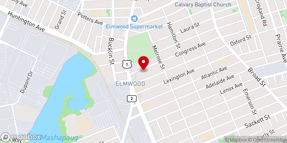 Map showing location of River of Life Church