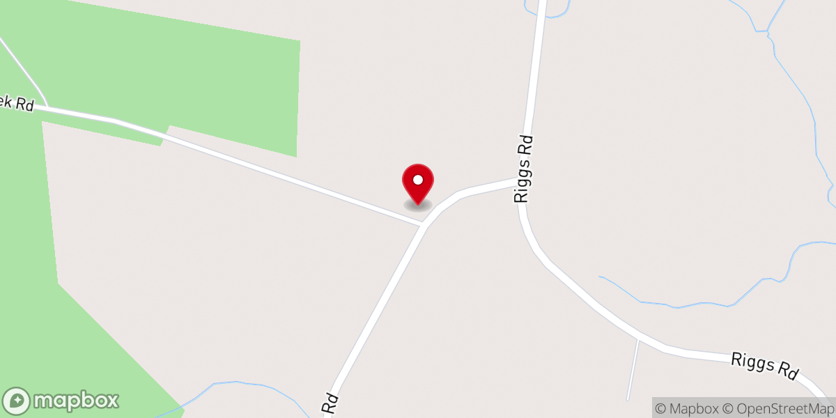Map showing location of Grants Creek Baptist Church