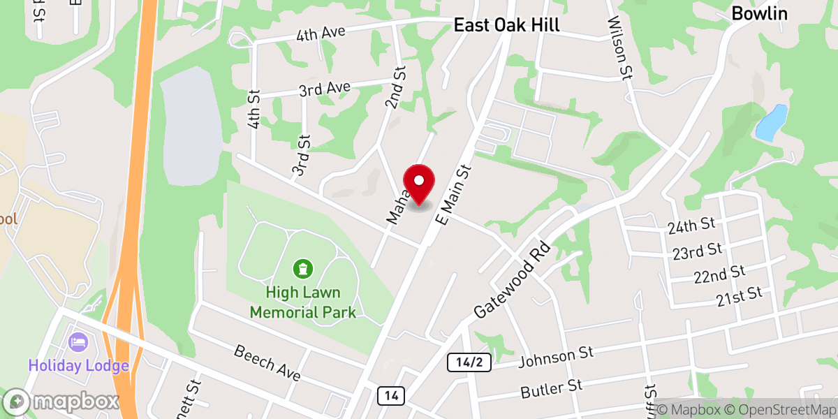 Map showing location of LifeBridge Assembly of God