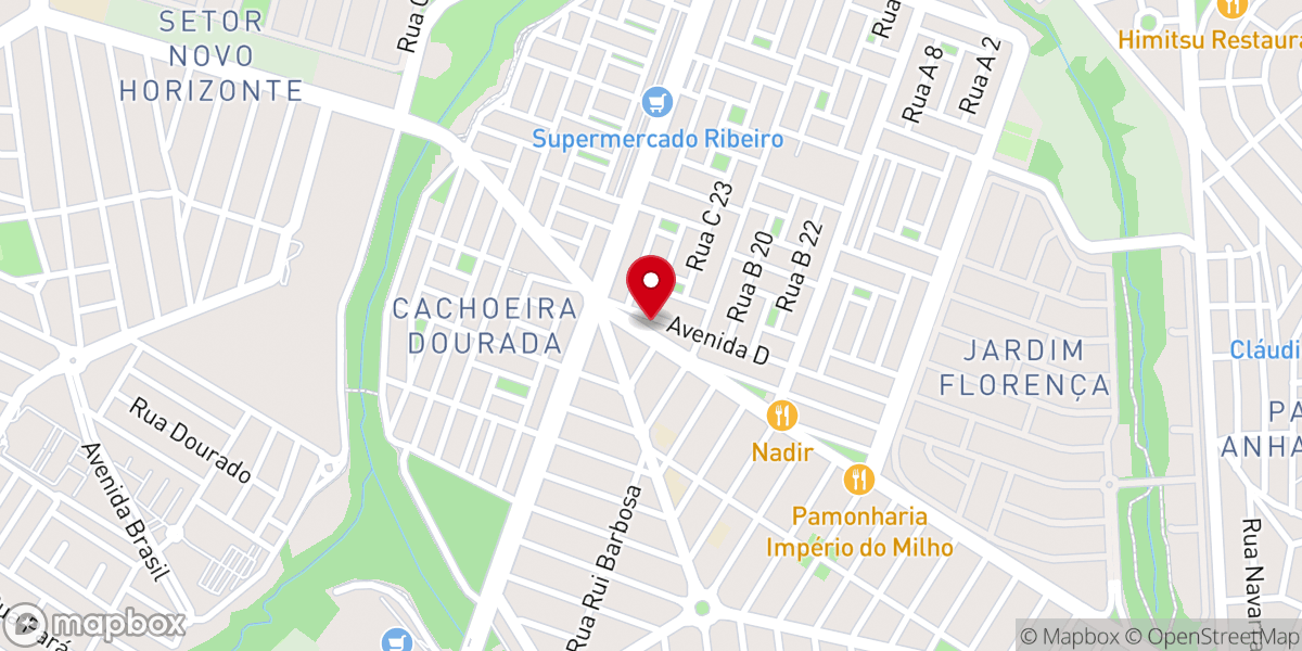 Map showing location of Matriz Santa Luzia