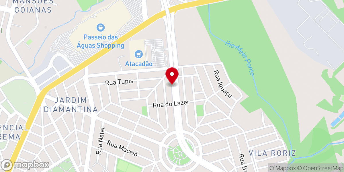 Map showing location of Ministério do AMOR