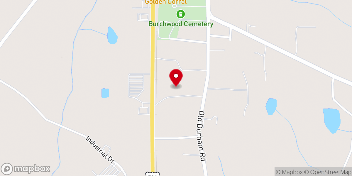 Map showing location of New Life Church