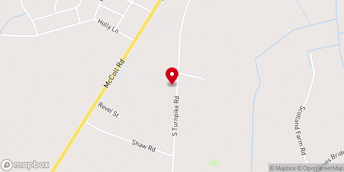 Map showing location of Sunset Church