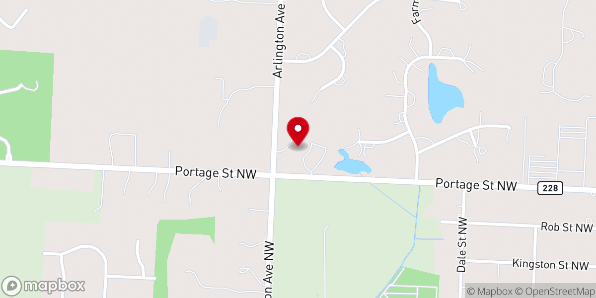 Map showing location of Jackson Friends Church