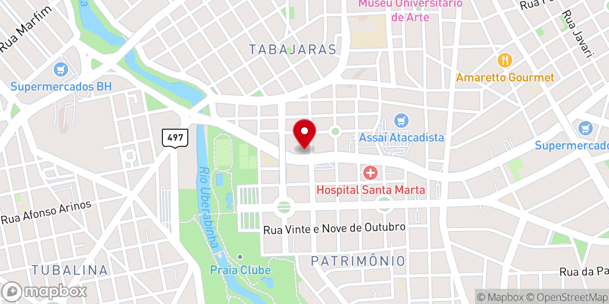 Map showing location of Sara Nossa Terra