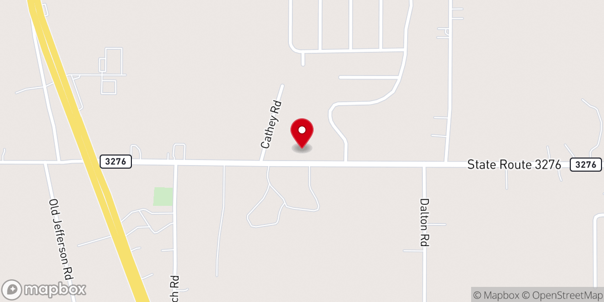 Map showing location of Providence Baptist Church