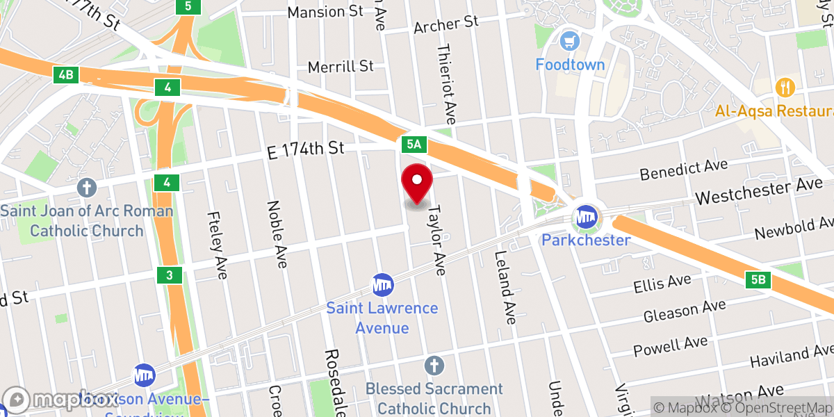 Map showing location of The Church of the Atonement